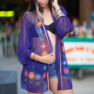 Palmera Womens Nicte Sheer Swimsuit Cover Up Tunic